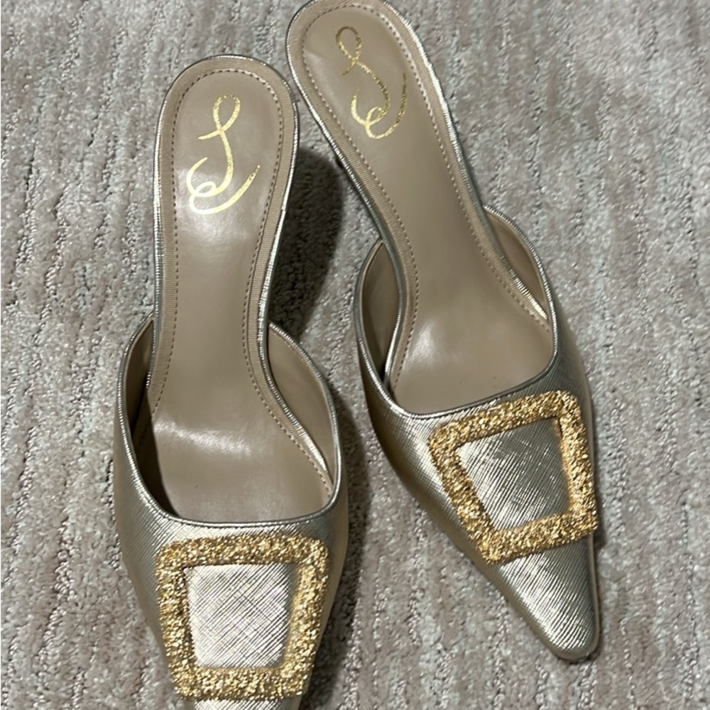 Sam Edelman Gold Women's Kitten Heels